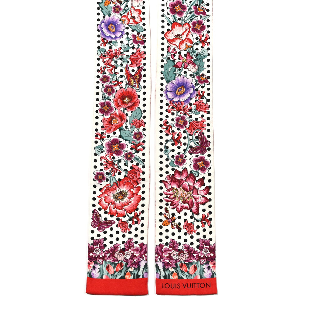 Louis Vuitton Silk Louis In The Garden Bandeau Fuchsia