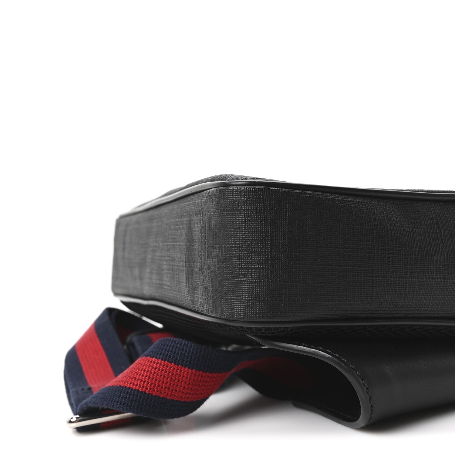 Gucci Soft GG Supreme Monogram Web Belt Bag Black Grey