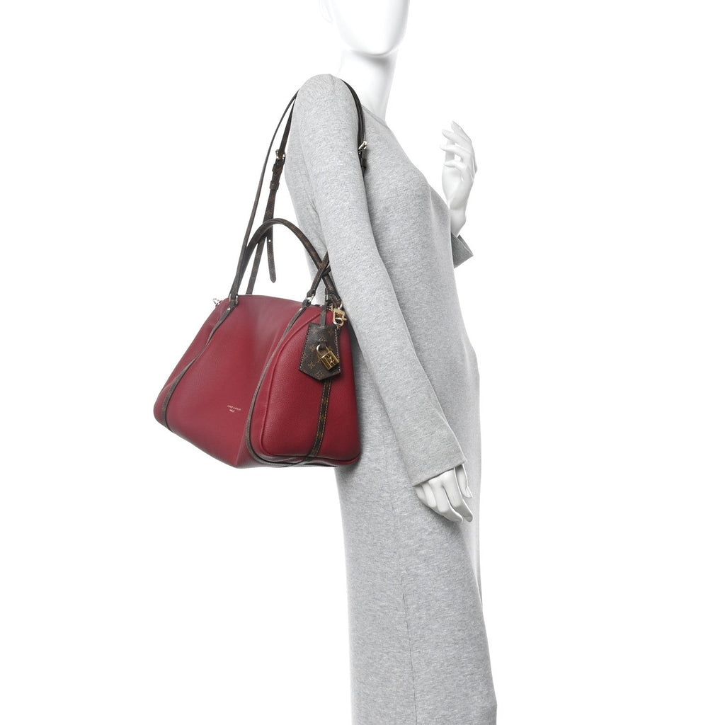 Louis Vuitton Calfskin Monogram Express MM Carmin Red