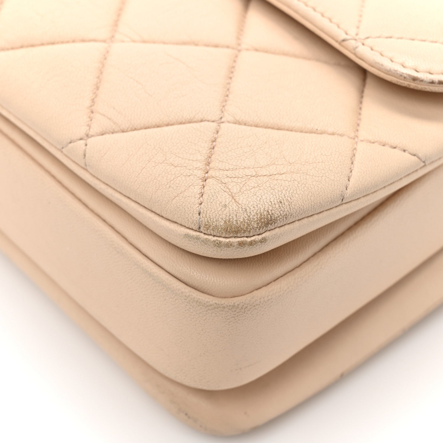 Chanel Lambskin Quilted Small Trendy CC Dual Handle Flap Bag Beige