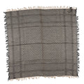 Gucci Wool Silk GG Monogram Diamante Plaid Surviee Shawl Beige Dark Brown