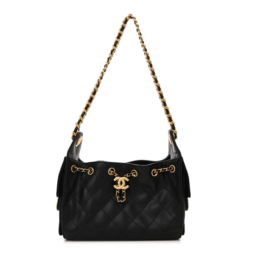 Chanel Caviar Quilted Mini Chanel 25 Handbag Black