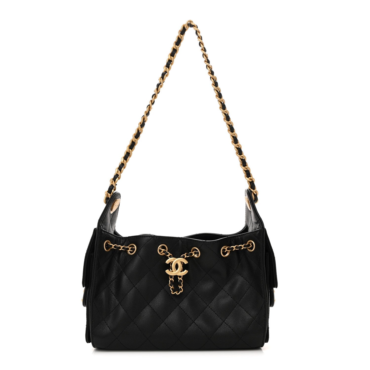 Chanel Caviar Quilted Mini Chanel 25 Handbag Black