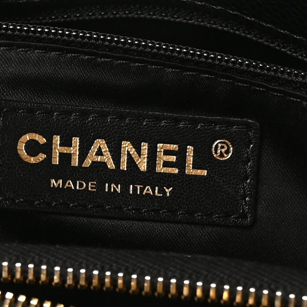 Chanel Caviar Quilted Grand Shopping Tote GST Black