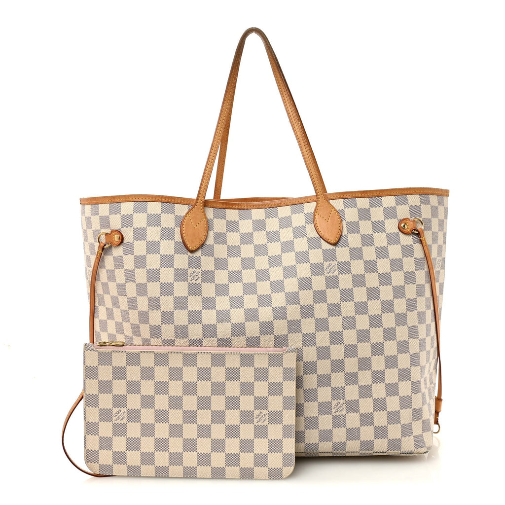 Louis Vuitton Damier Azur Neo Neverfull GM Rose Ballerine