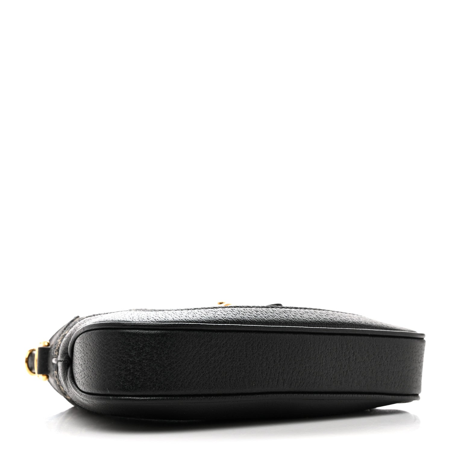 Gucci Jacquard Black Denim GG Monogram Textured Dollar Calfskin Mini Jackie 1961 Hobo Black Ivory