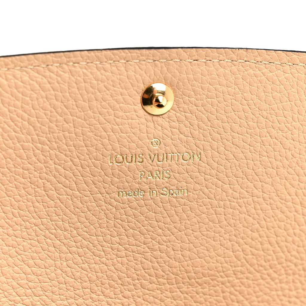 Louis Vuitton Empreinte Emilie Wallet Black Dune