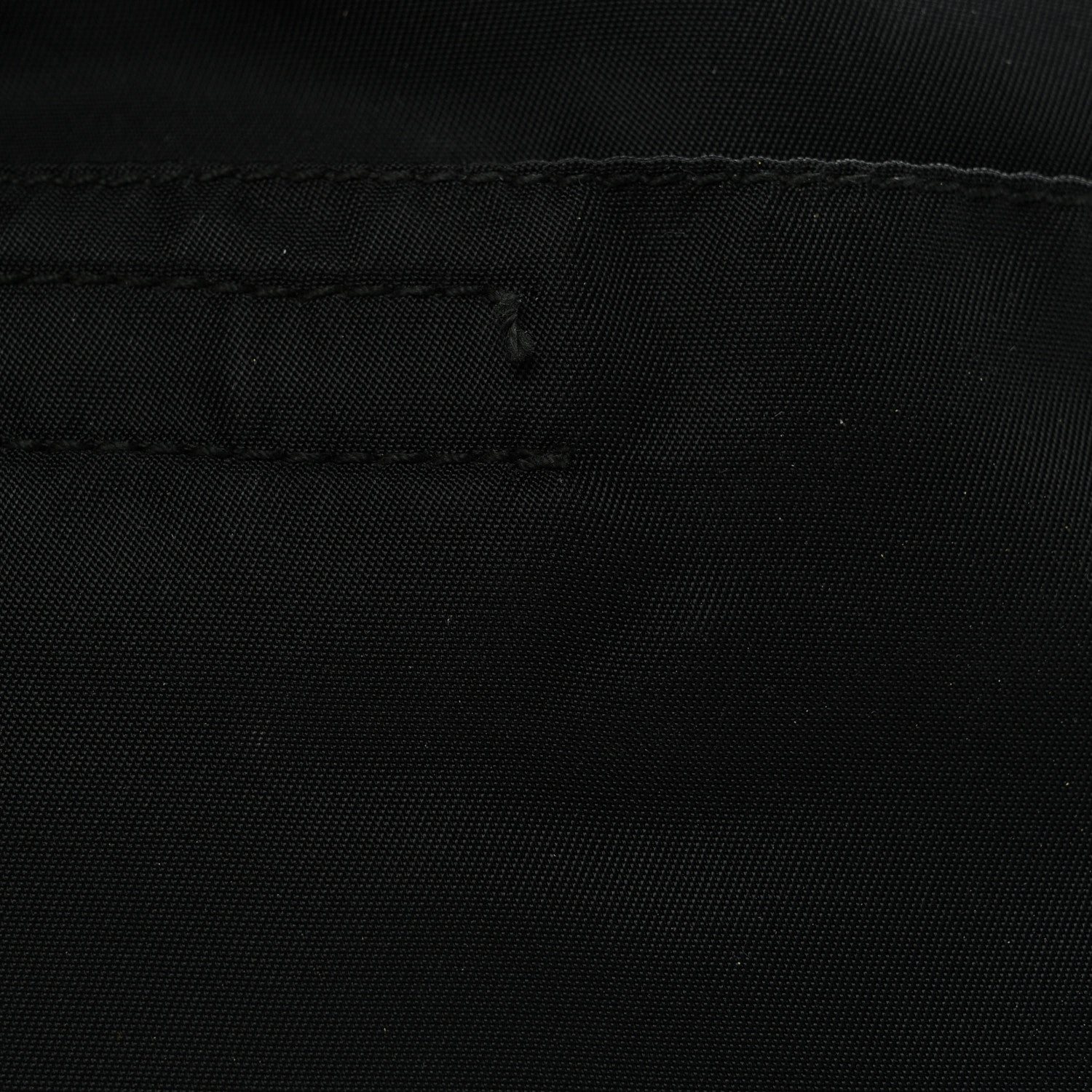 Prada Nylon Mini Flat Messenger Bag Black