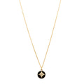 Louis Vuitton 18K Yellow Gold Diamond Black Onyx Color Blossom Medallion Pendant Necklace