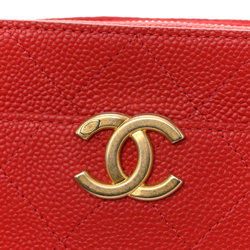 Chanel Caviar Quilted Waist Bag Red