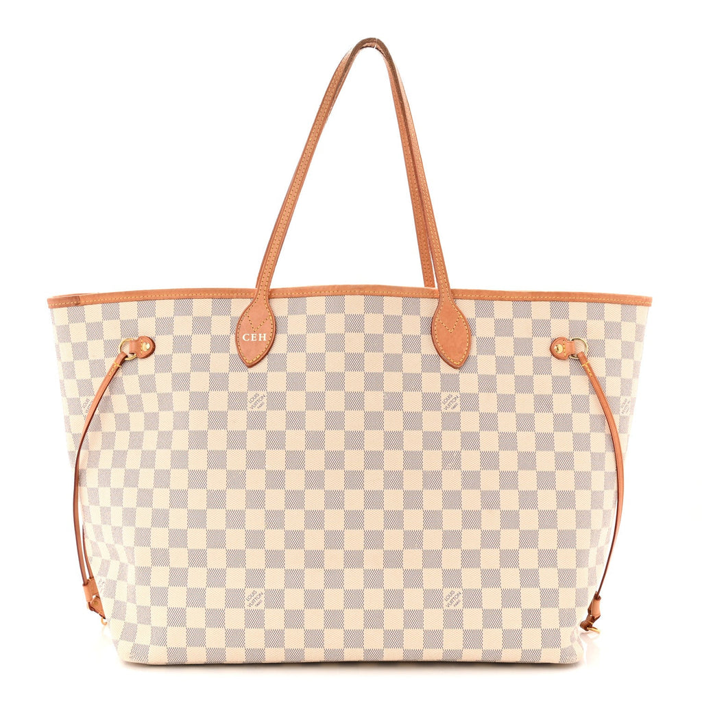 Louis Vuitton Damier Azur Neo Neverfull GM Rose Ballerine