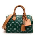 Louis Vuitton Calfskin Monogram Speedy P9 Bandouliere 25 Green