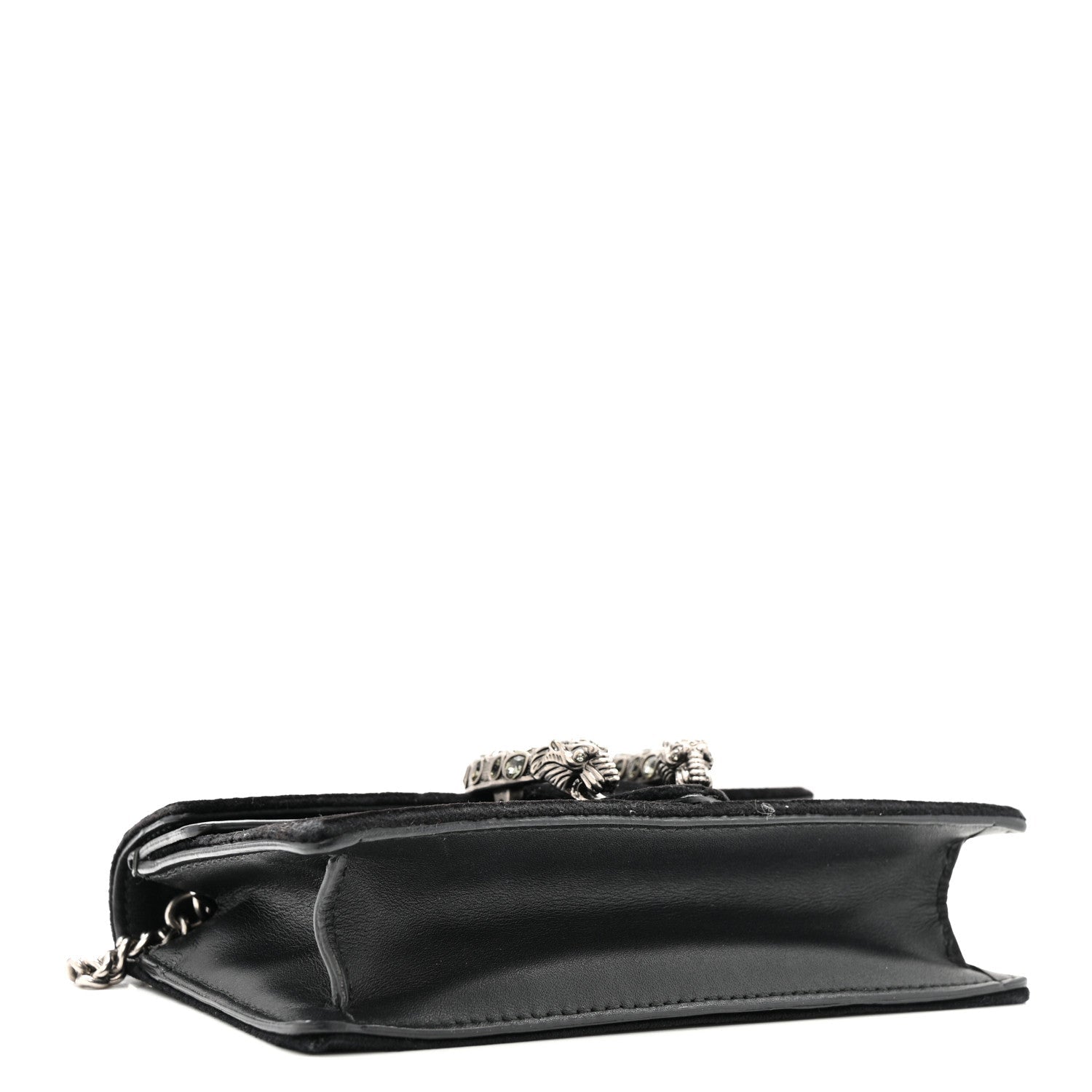 Gucci Velvet Super Mini Dionysus Shoulder Bag Black