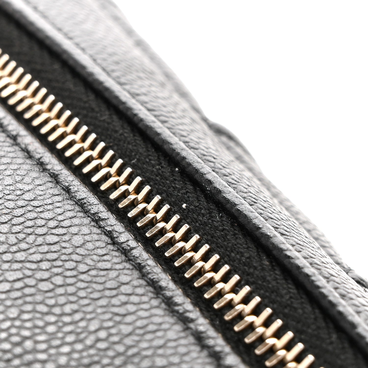 Chanel Caviar Quilted Toiletry Case With Chain Black