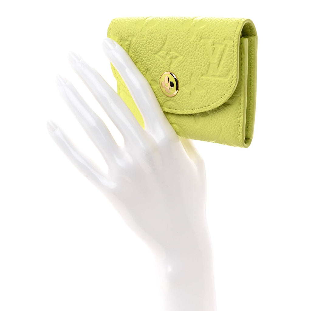 Louis Vuitton Empreinte Rosalie Coin Purse Zesty Lime