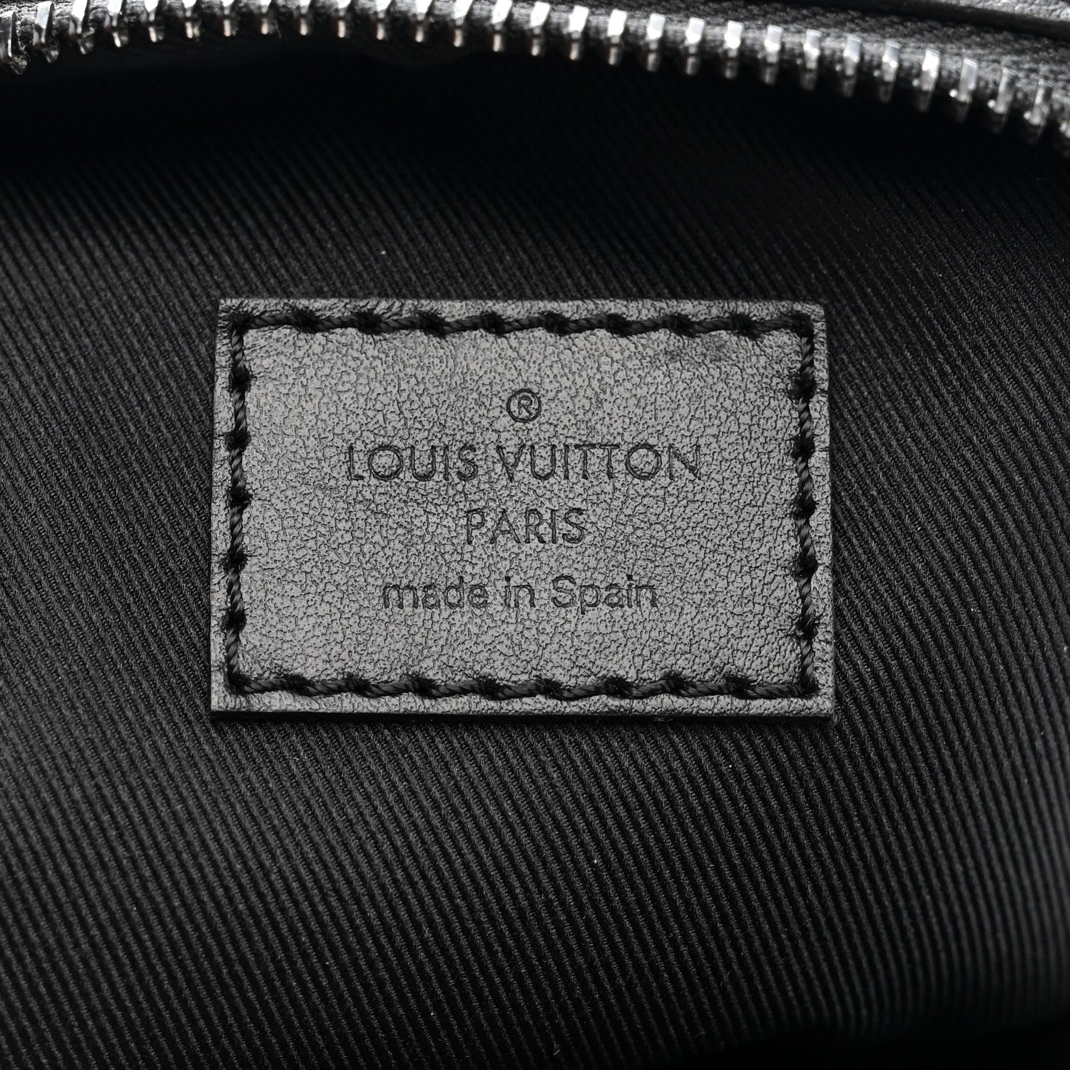 Louis Vuitton Calfskin Monogram Shadow Double Phone Pouch NM Black