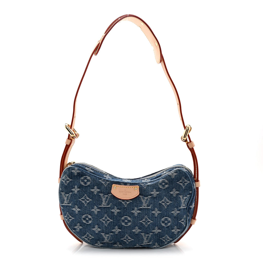 Louis Vuitton Monogram Denim Croissant MM Blue