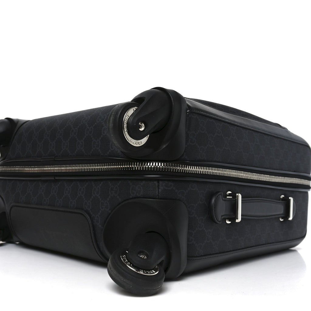 Gucci GG Supreme Monogram Calfskin Cabin Trolley Black
