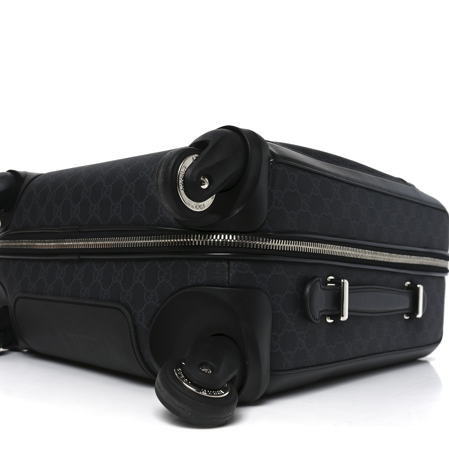Gucci GG Supreme Monogram Calfskin Cabin Trolley Black