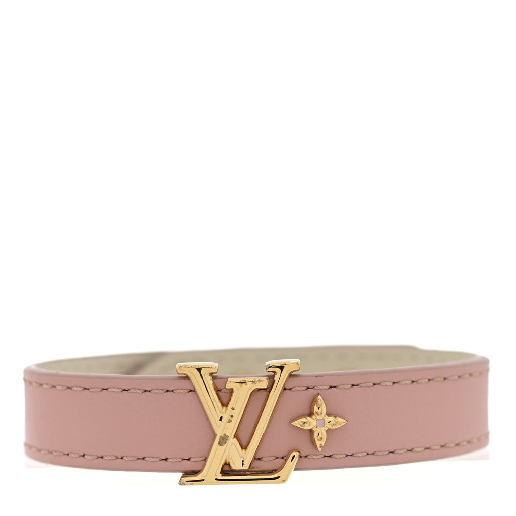 Louis Vuitton Calfskin Iconic Bracelet 17 Rose Poudre