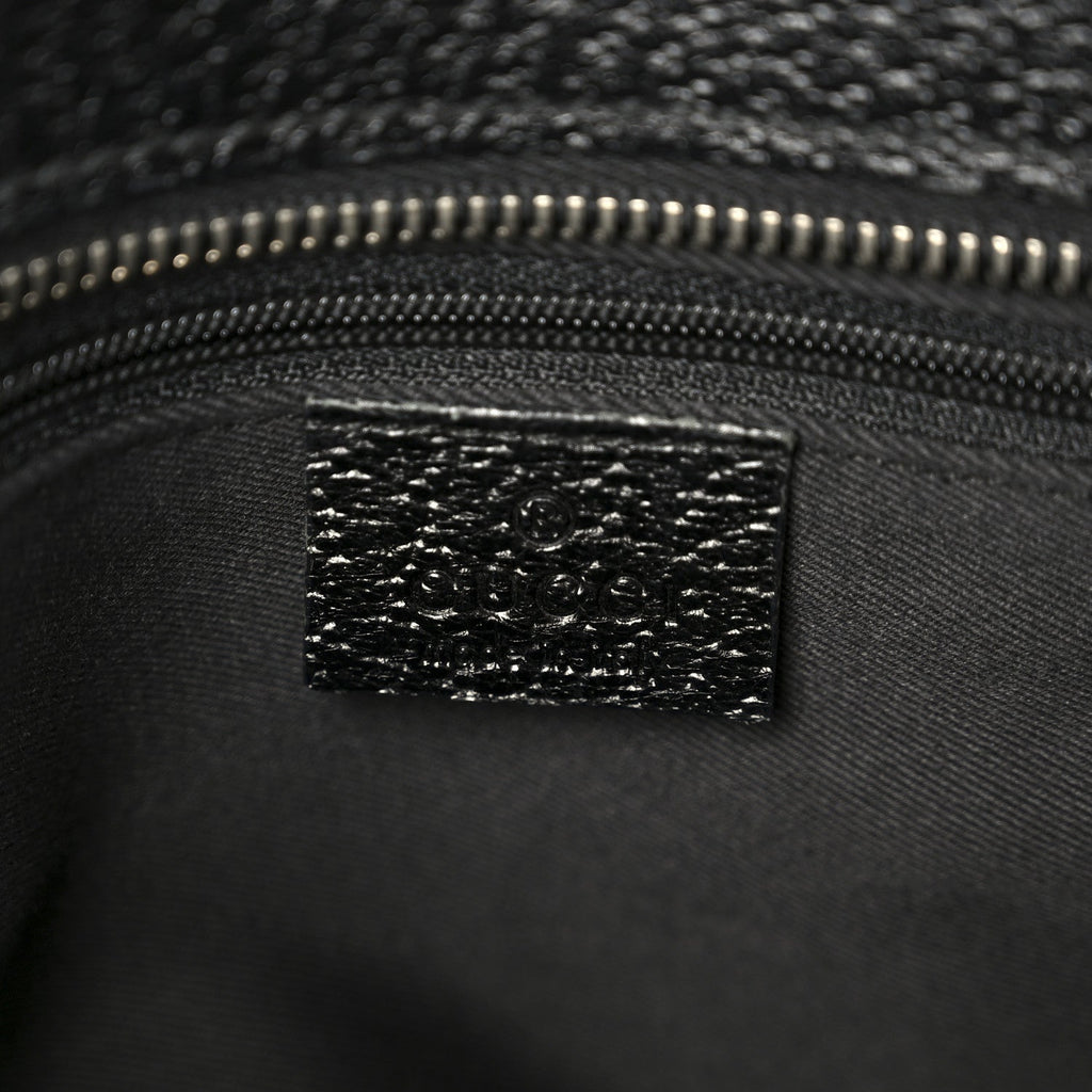 Gucci Monogram Shoulder Bag Black