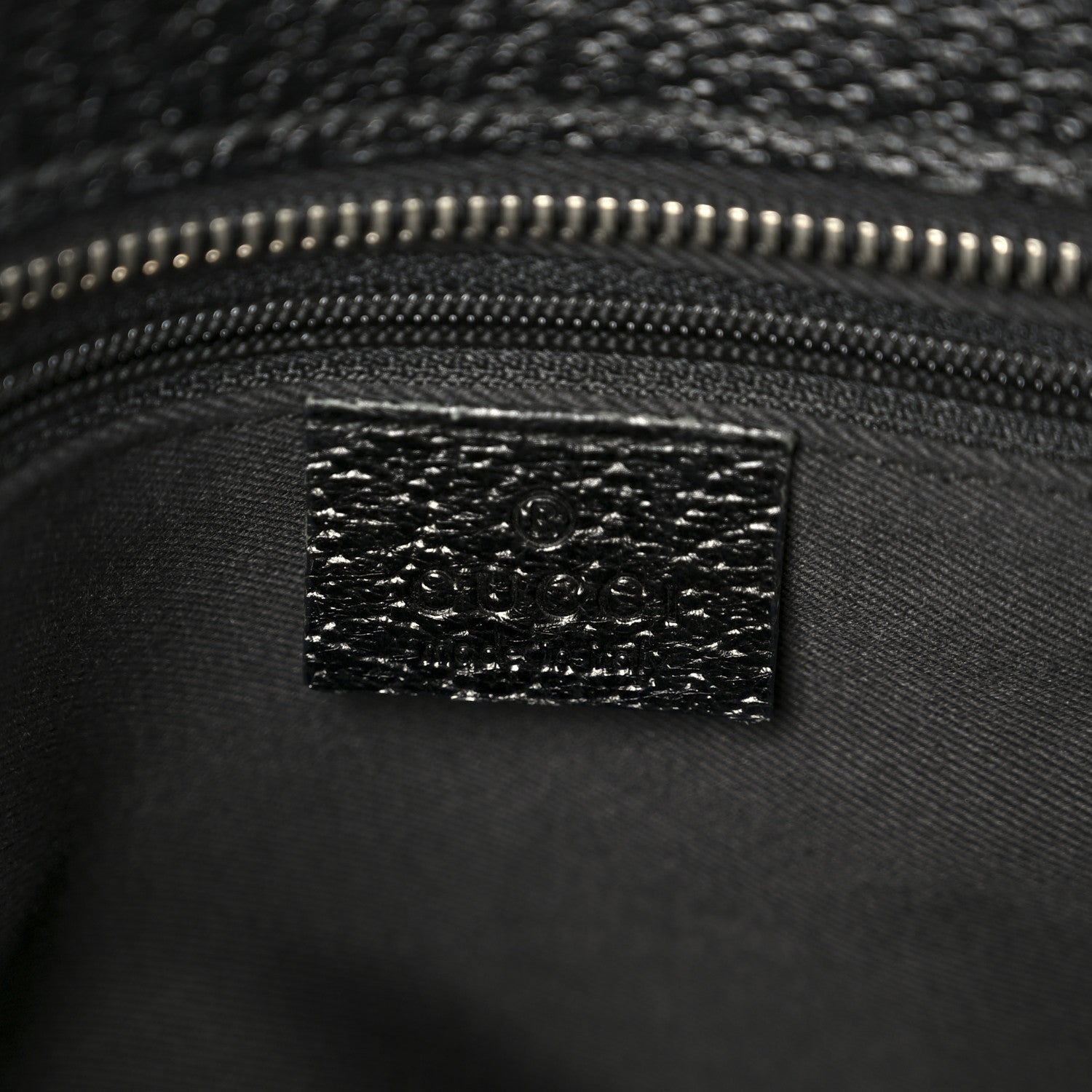 Gucci Monogram Shoulder Bag Black