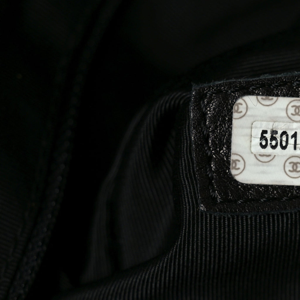 Chanel Lambskin CC Stitched Tote Black