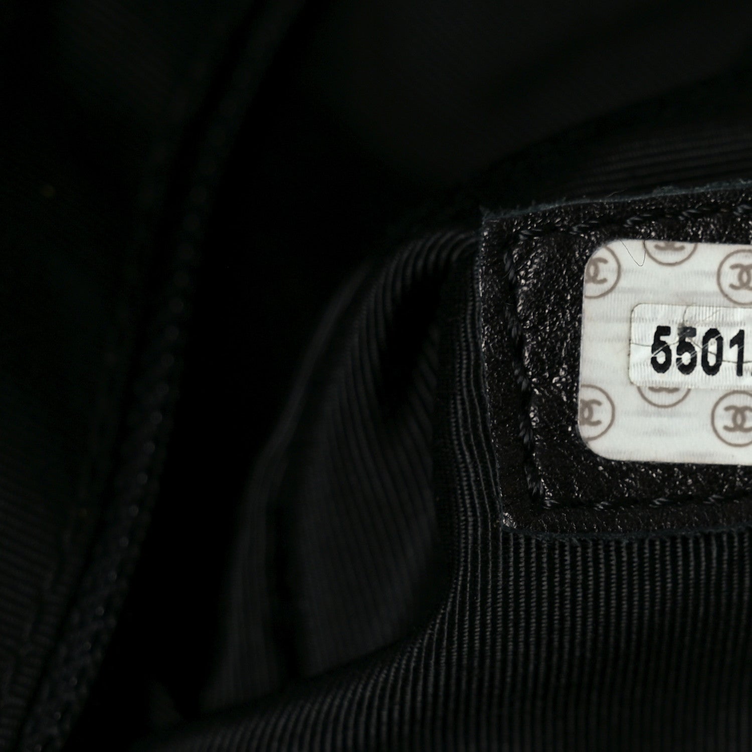 Chanel Lambskin CC Stitched Tote Black