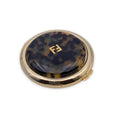 FENDI Vintage Round Folding Cosmetic Makeup Pocket Mirror