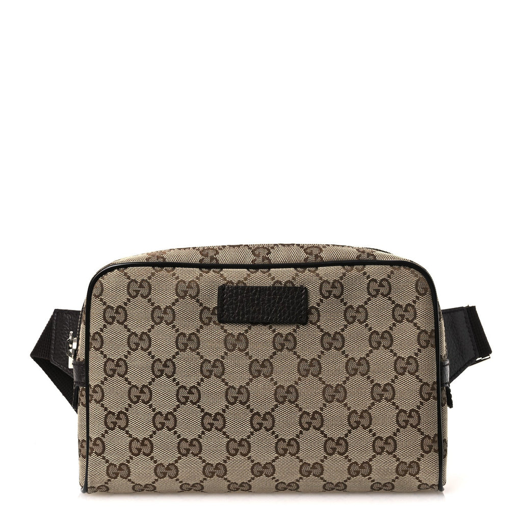 Gucci Monogram Belt Bag Dark Brown