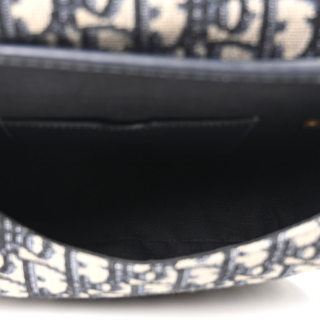 Christian Dior Oblique Medium Bobby Flap Blue