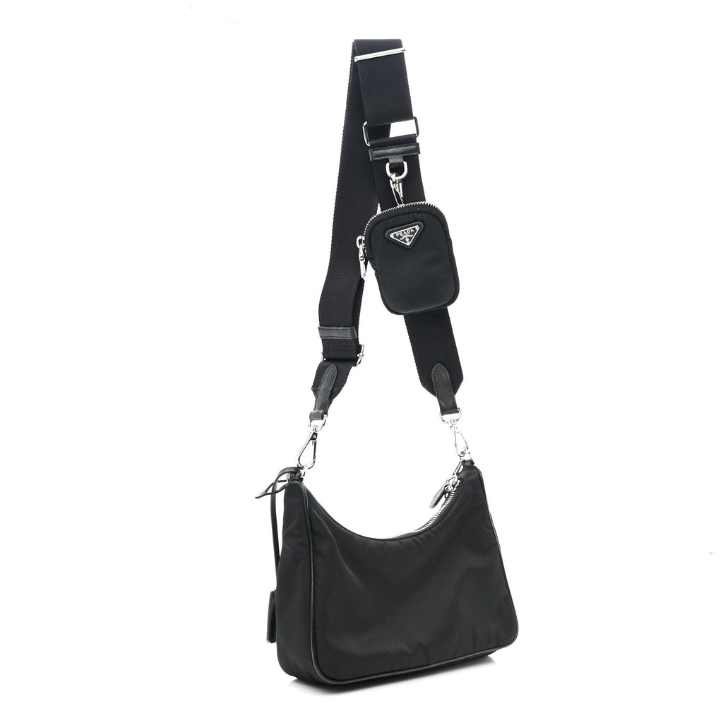 Prada Nylon Re-Edition 2005 Shoulder Bag Black