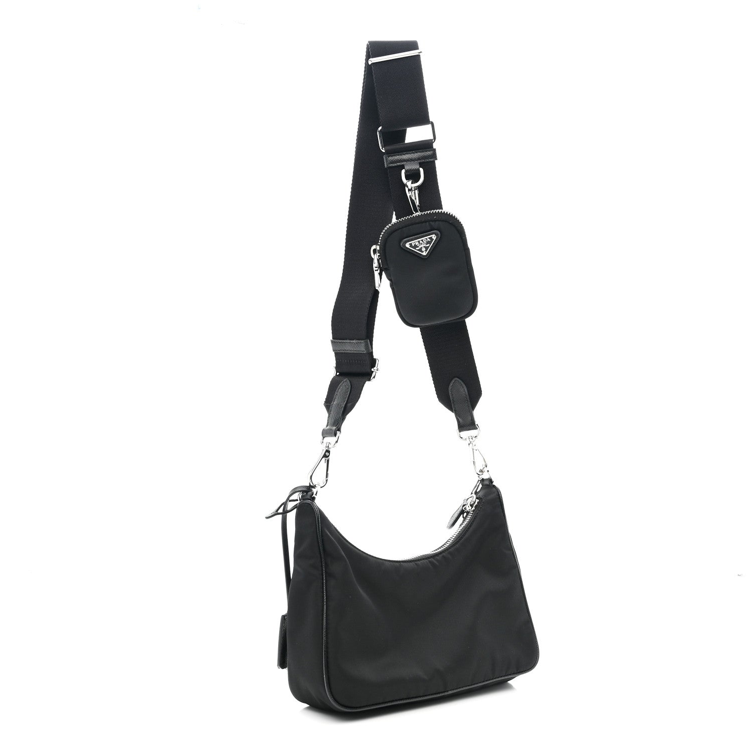 Prada Nylon Re-Edition 2005 Shoulder Bag Black