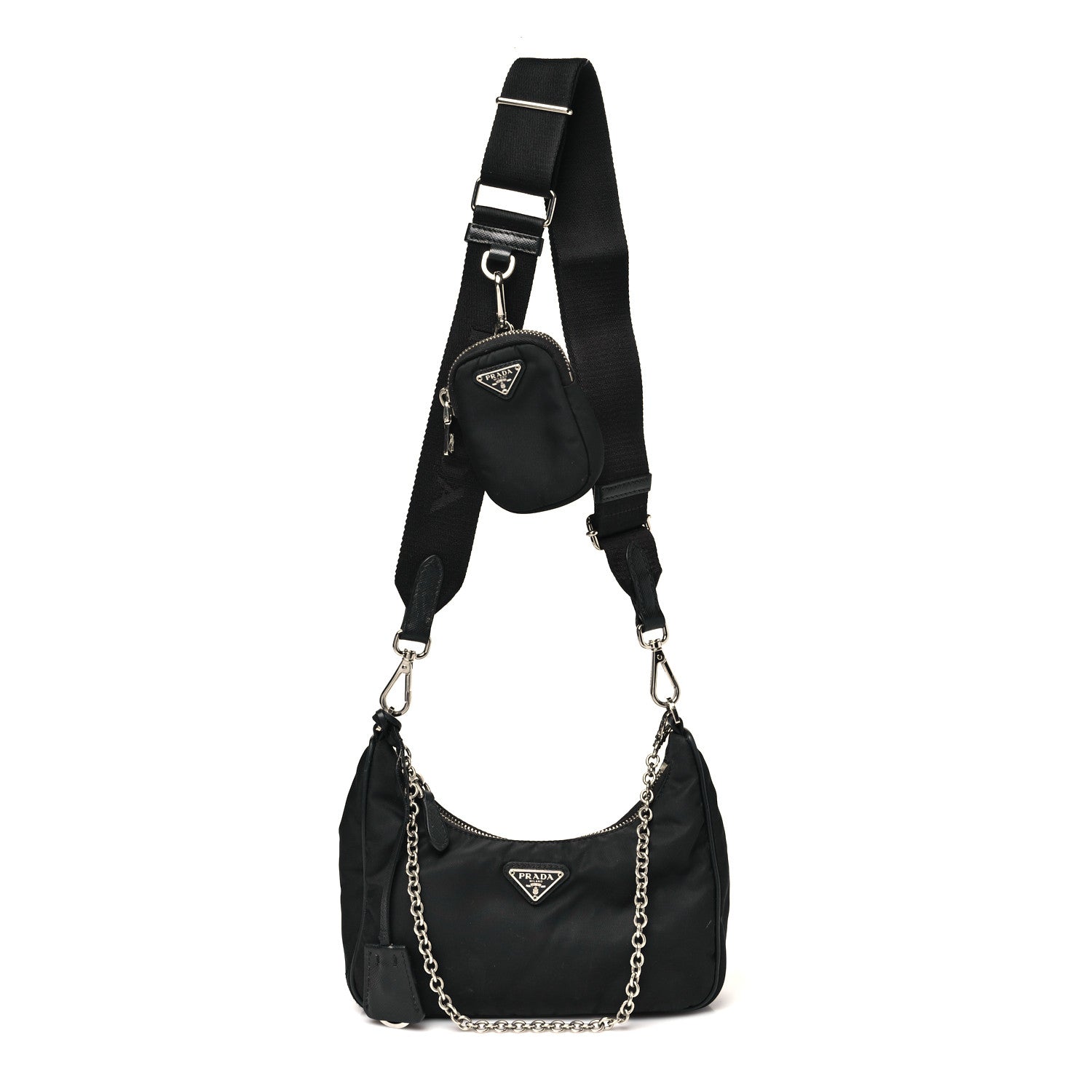 Prada Nylon Re-Edition 2005 Shoulder Bag Black