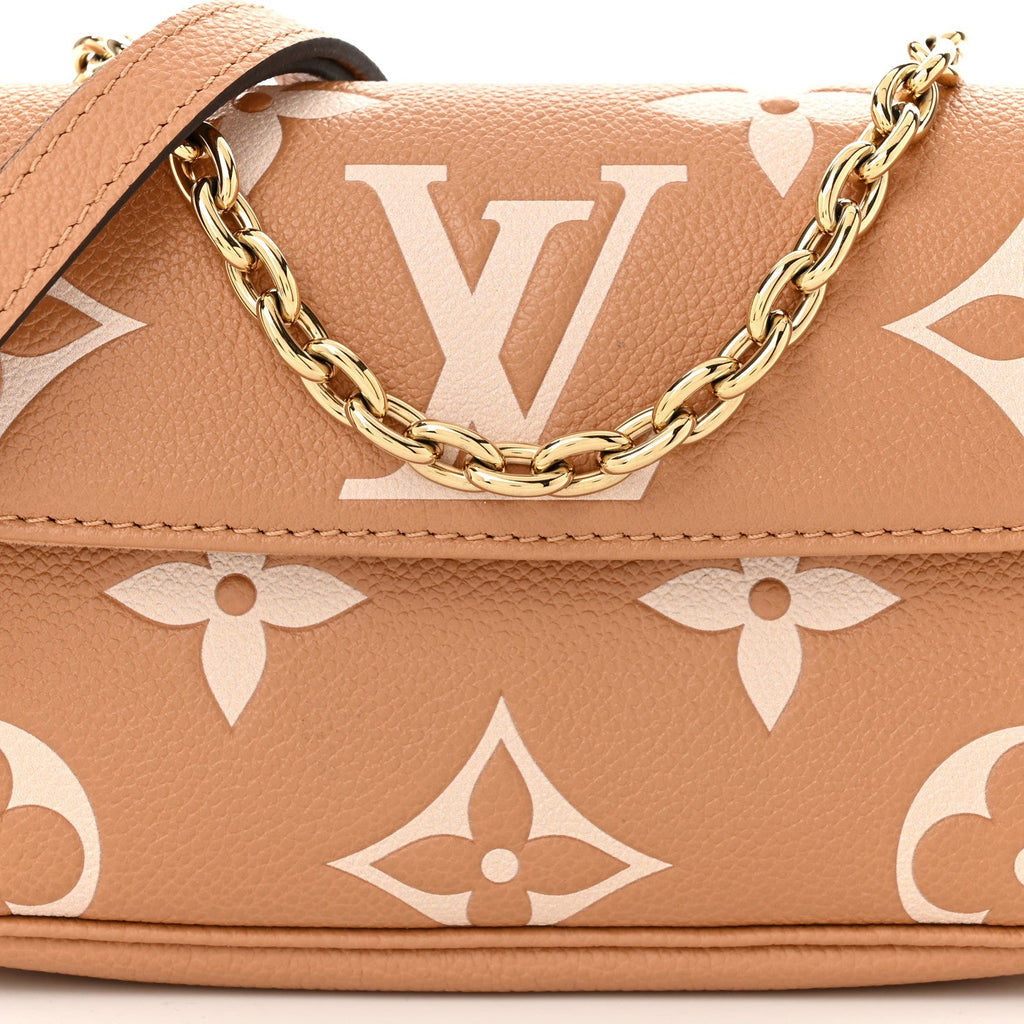 Louis Vuitton Empreinte Monogram Giant Ivy Wallet On Chain Arizona Creme