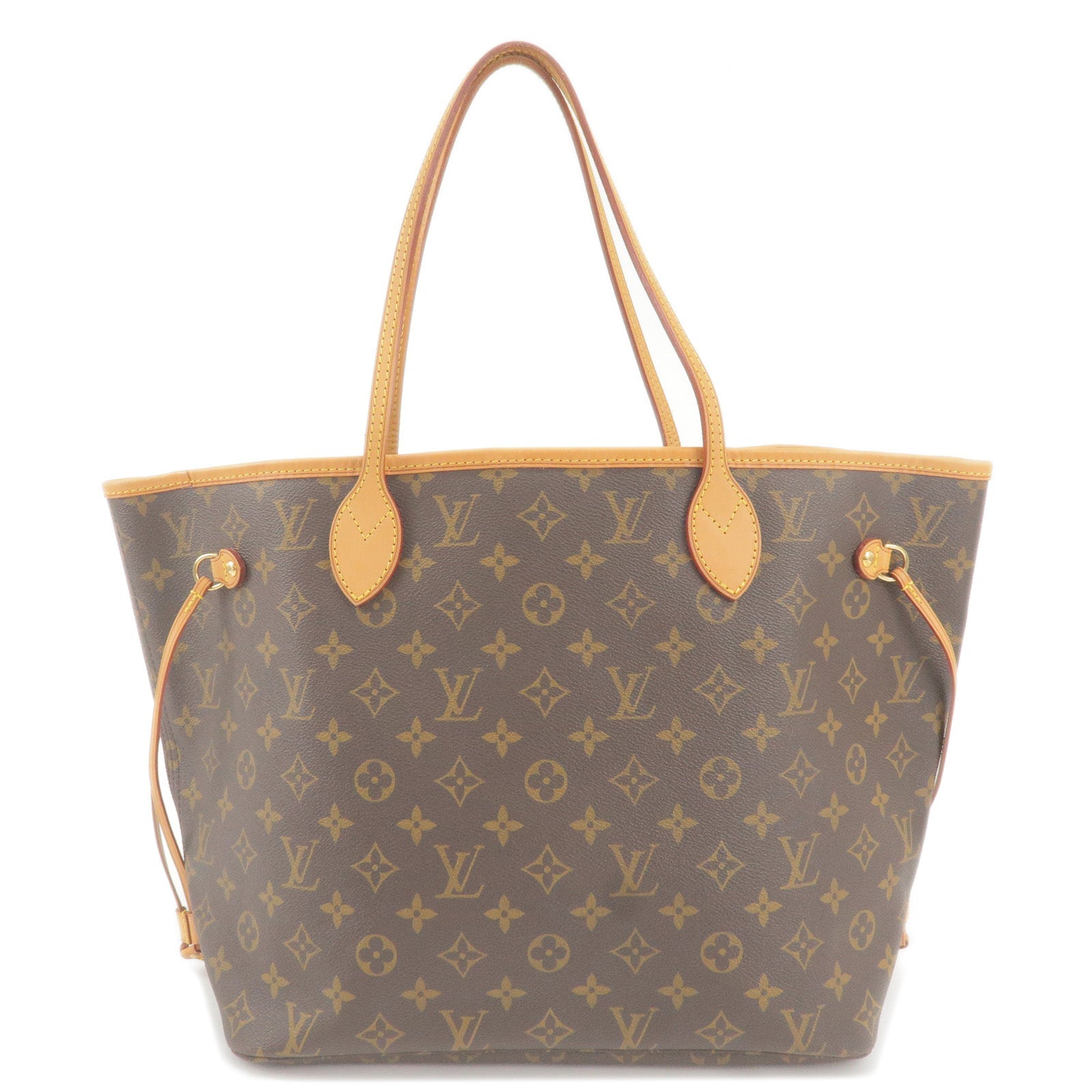 Louis Vuitton Monogram Neverfull MM Tote Bag Brown M40156