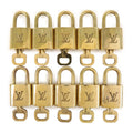 Louis Vuitton Set of 10 Lock & Key Cadena Key Lock Gold