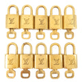 Louis Vuitton Set of 10 Lock & Key Cadena Key Lock