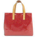 Louis Vuitton Monogram Vernis Lead PM Hand Bag Red M91990