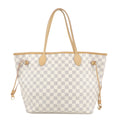 Louis Vuitton Damier Azur Neverfull MM Tote Bag N51107
