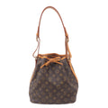 Louis Vuitton Monogram Petit Noe Shoulder Bag Brown M42226