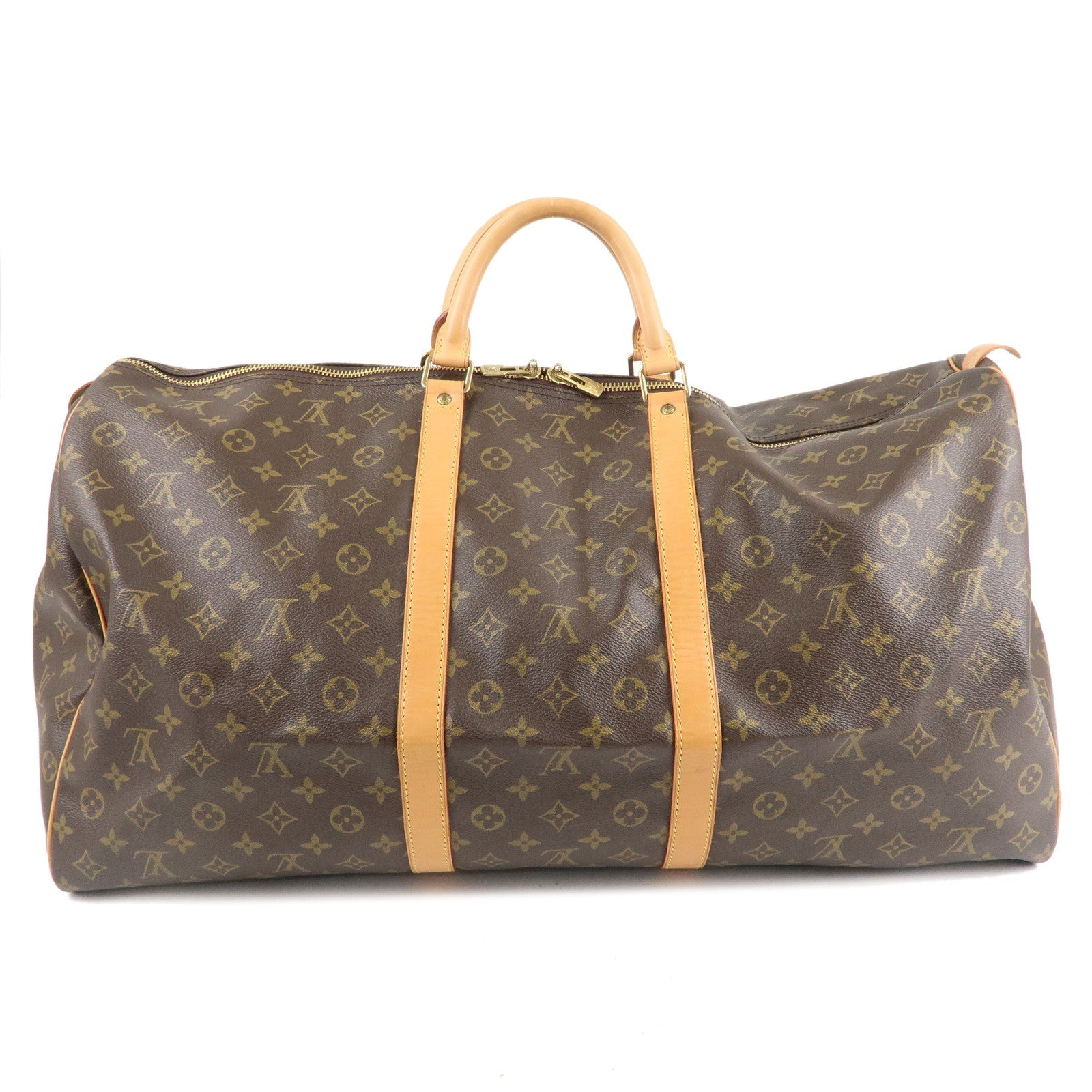 Louis Vuitton Monogram Keep All 60 Boston Bag Brown M41422
