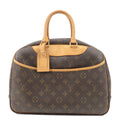 Louis Vuitton Monogram Deauville Hand Bag Brown M47270