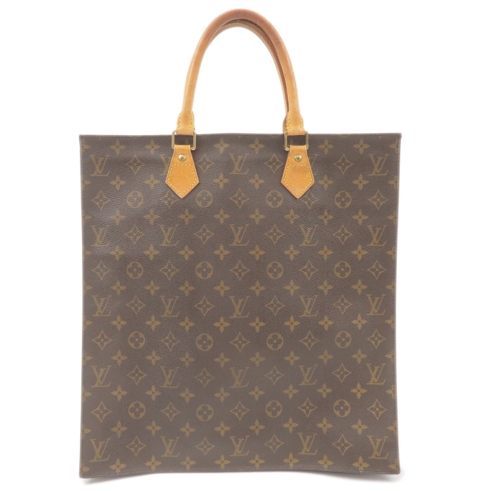 Louis Vuitton Monogram Sac Plat Hand Bag M51140