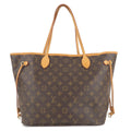 Louis Vuitton Monogram Neverfull MM Tote Bag Brown M40156