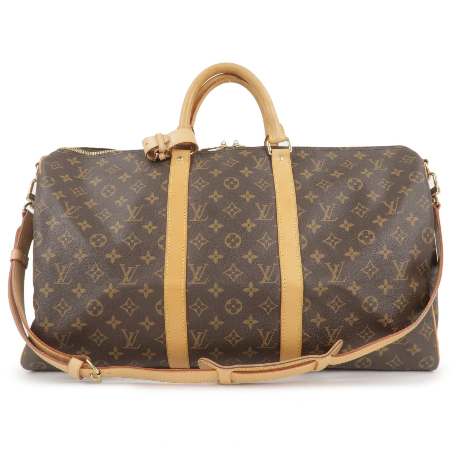 Louis Vuitton Monogram Keep All 50 Boston Bag Brown M41416