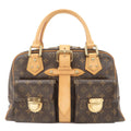 Louis Vuitton Monogram Manhattan GM Hand Bag Brown M40025