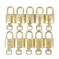 Louis Vuitton Set of 10 Lock & Key Cadena Key Lock Gold