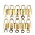 Louis Vuitton Set of 10 Lock & Key Cadena Key Lock Gold