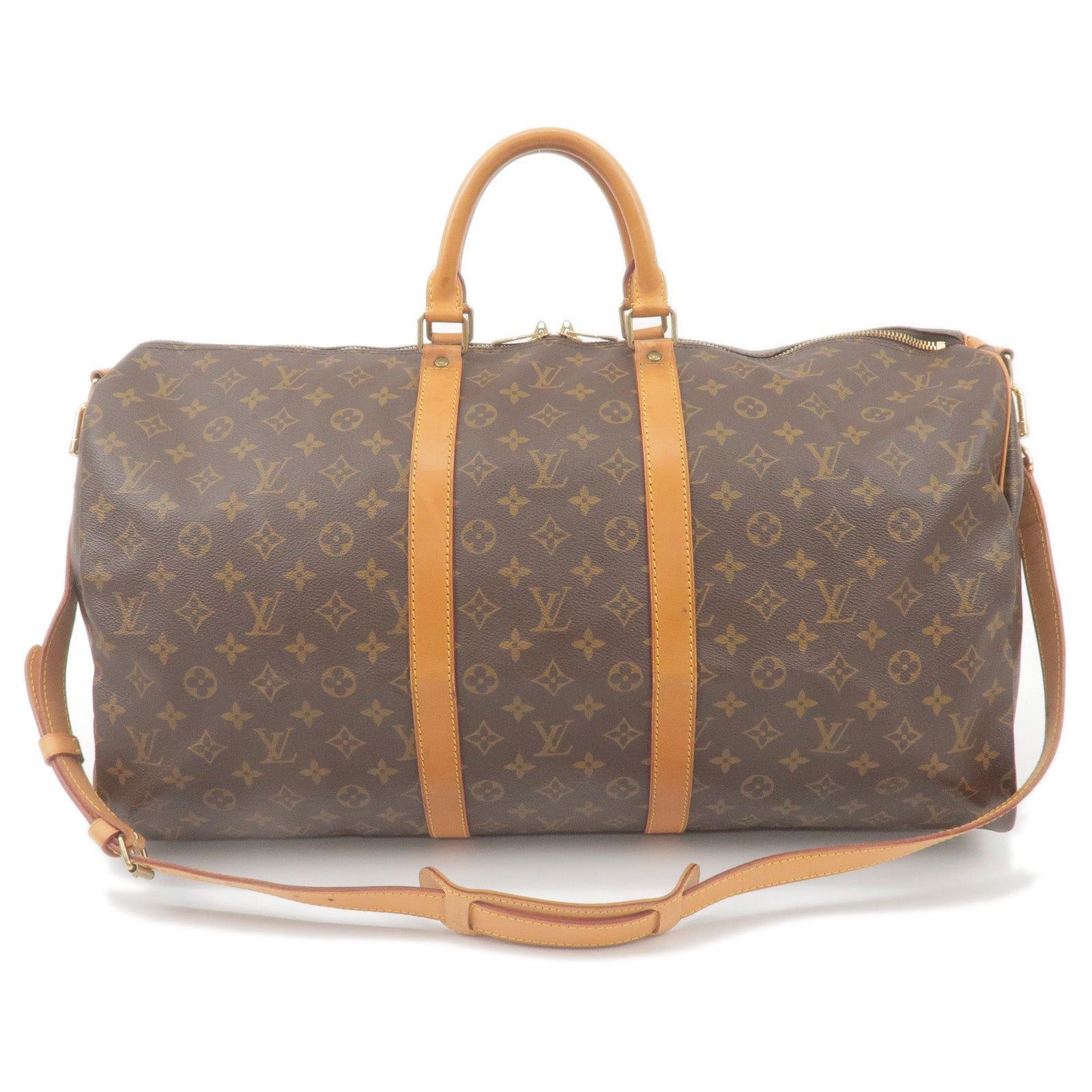 Louis Vuitton Keep All Bandouliere 55 Boston Bag  M41414